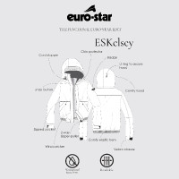 Veste bomber Euro-Star Kelsey femme Marine Bleu marine Veste bomber Euro-Star Kelsey femme Marine Bleu marine