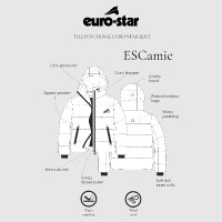 Veste Euro-Star Camie kids Sureau Marron Veste Euro-Star Camie kids Sureau Marron
