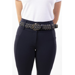 Ceinture Harcour x Versailles Charline Marine / doré clair Bleu marine Ceinture Harcour x Versailles Charline Marine / doré clair Bleu marine