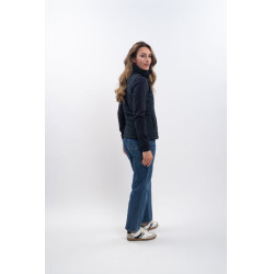 Doudoune sans manches Harcour x Versailles Leonie Marine Bleu marine