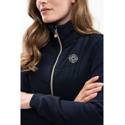 Mouwloze bodywarmer Harcour x Versailles Leonie Marine Marineblauw