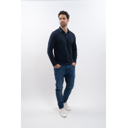 Polo Harcour Malik Marine Marineblauw Polo Harcour Malik Marine Marineblauw