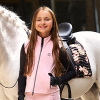 Mouwloos vest Imperial Riding Cybil kids Suikerspin Roze