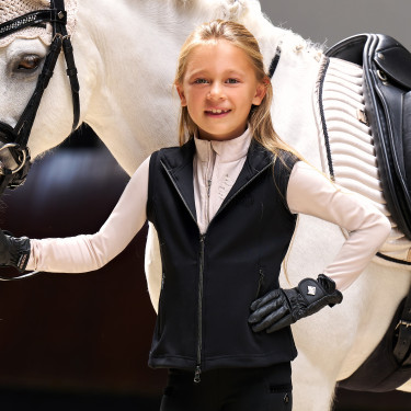 Mouwloos vest Imperial Riding Cybil kids Zwart