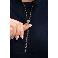 Sweat Zip Harcour x Versailles Louise Marine Bleu marine