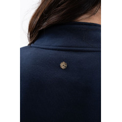 Sweat Zip Harcour x Versailles Louise Marine Bleu marine