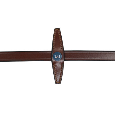 Rubberen teugels T de T met stoppers Tabak Bruin Rubberen teugels T de T met stoppers Tabak Bruin