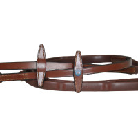 Rubberen teugels T de T met stoppers Donker Havana Bruin Rubberen teugels T de T met stoppers Donker Havana Bruin