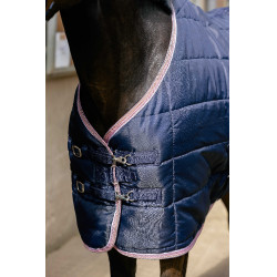 Deken Equithème Aztec Marine Marineblauw Deken Equithème Aztec Marine Marineblauw