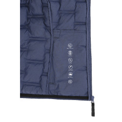 Veste matelassé sans manches sans coutures Je t'aime Equithème Aurore Bleu/gris