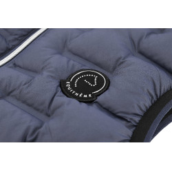 Mouwloos, naadloos gewatteerd vest Je t'aime Equithème Aurore Blauw/grijs