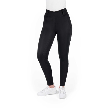 Legging à fond silicone Equithème Alizé femme Noir