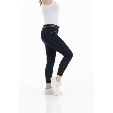 Pantalon Equithème Claudine fond silicone Bleu marine