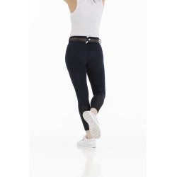 Pantalon Equithème Claudine fond silicone Bleu marine