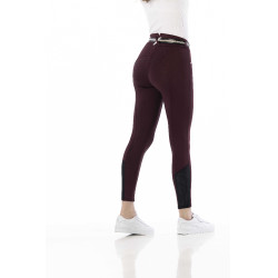 Pantalon Equithème Claudine fond silicone Bordeaux Pantalon Equithème Claudine fond silicone Bordeaux