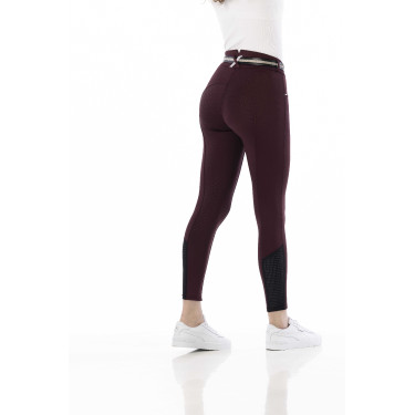 Pantalon Equithème Claudine fond silicone Bordeaux Pantalon Equithème Claudine fond silicone Bordeaux