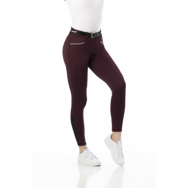 Pantalon Equithème Claudine fond silicone Bordeaux Pantalon Equithème Claudine fond silicone Bordeaux