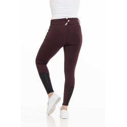 Pantalon Equithème Claudine fond silicone Bordeaux Pantalon Equithème Claudine fond silicone Bordeaux