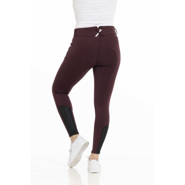 Pantalon Equithème Claudine fond silicone Bordeaux Pantalon Equithème Claudine fond silicone Bordeaux
