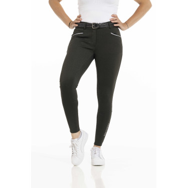 Pantalon Equithème Claudine fond silicone Vert foncé