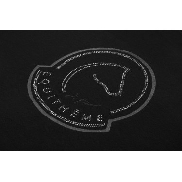 T-shirt Je t'aime Equithème Rosalie Noir T-shirt Je t'aime Equithème Rosalie Noir