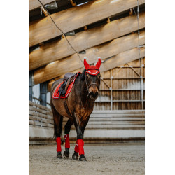 Equithème Xmas zadeldekje Rood Equithème Xmas zadeldekje Rood