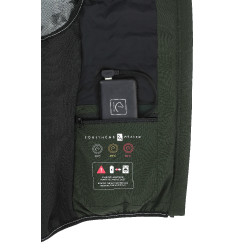 Verwarmde bodywarmer Equithème Heated Sasha Kaki Groen