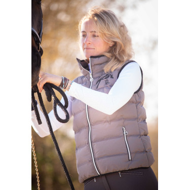 Mouwloze bodywarmer Pénélope Anouck Grijs