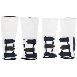 Guêtres anti-mouches Equithème Pro par 4 Blanc