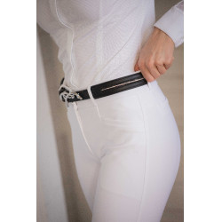 Pénélope Signature riem met strass Zwart