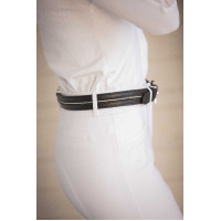 Ceinture Pénélope Signature strass Cognac Marron Ceinture Pénélope Signature strass Cognac Marron