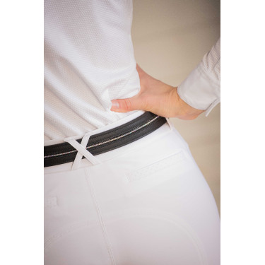 Pénélope Signature riem met strass Zwart