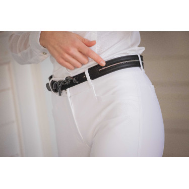 Pénélope Signature riem met strass Zwart