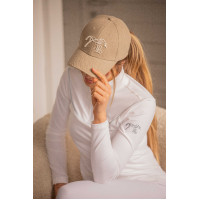 Casquette Naomi Pénélope Taupe / blanc Marron Casquette Naomi Pénélope Taupe / blanc Marron