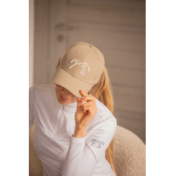 Casquette Naomi Pénélope Taupe / blanc Marron Casquette Naomi Pénélope Taupe / blanc Marron