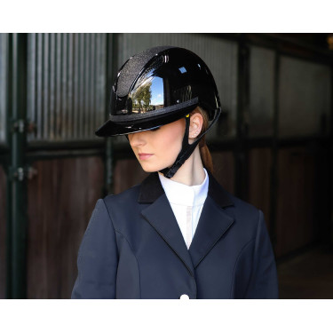 Afneembare bies voor Lami-Cell Glitter helm Zwart