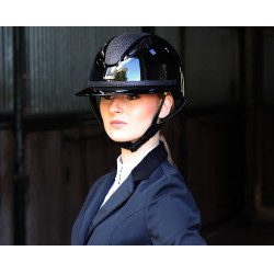 Afneembare bies voor Lami-Cell Glitter helm Zwart