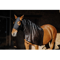Protección de cuello integral Equithème Lycra/Mesh Zwart