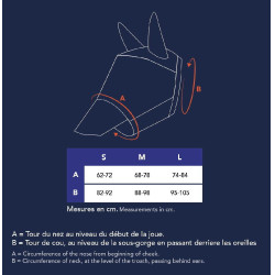 Vliegenmasker anti-UV Pro Series Visor Zwart