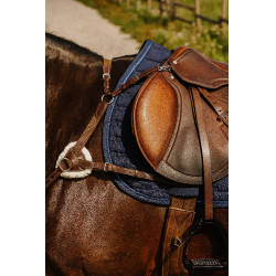 Zadeldek Je t'aime Equithème Origine Blauw Zadeldek Je t'aime Equithème Origine Blauw