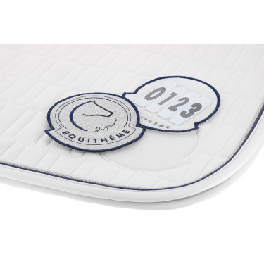 Tapis de selle Je t'aime Equithème Compet Blanc Tapis de selle Je t'aime Equithème Compet Blanc