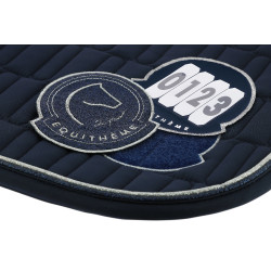 Tapis de selle Je t'aime Equithème Compet Bleu Tapis de selle Je t'aime Equithème Compet Bleu