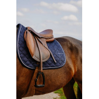 Tapis de selle Je t'aime Equithème Mirror Bleu marine