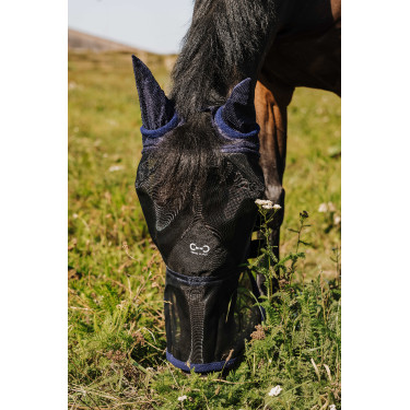 Masque anti-mouches Riding World First Marine Bleu marine Masque anti-mouches Riding World First Marine Bleu marine