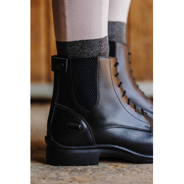 Veterschoenen met rits Equithème Sporty Zwart Veterschoenen met rits Equithème Sporty Zwart