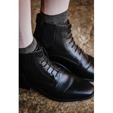 Veterschoenen met rits Equithème Sporty Zwart Veterschoenen met rits Equithème Sporty Zwart