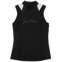 Polo Je t'aime Equithème Alba Noir Polo Je t'aime Equithème Alba Noir
