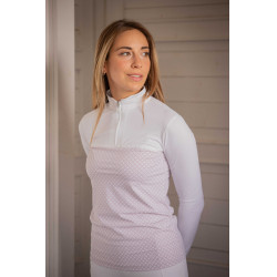 Polo PENELOPE - Debbie Wit / roze