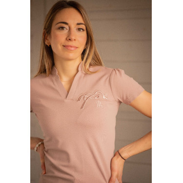 Polo Pénélope Josie Beige / roze Polo Pénélope Josie Beige / roze