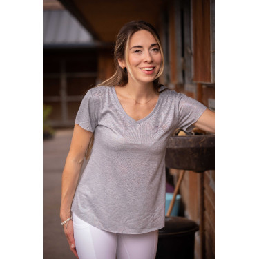 T-shirt Pénélope Juline Grijs T-shirt Pénélope Juline Grijs